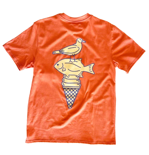 Ice Cream T in Dusty Coral