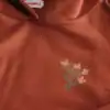 Flower Hoodie in Rust