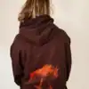 Wildebeest Hoodie in Chocolate