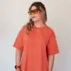Ice Cream Tee in Dusty Coral