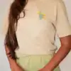 Flower Tee in Stone