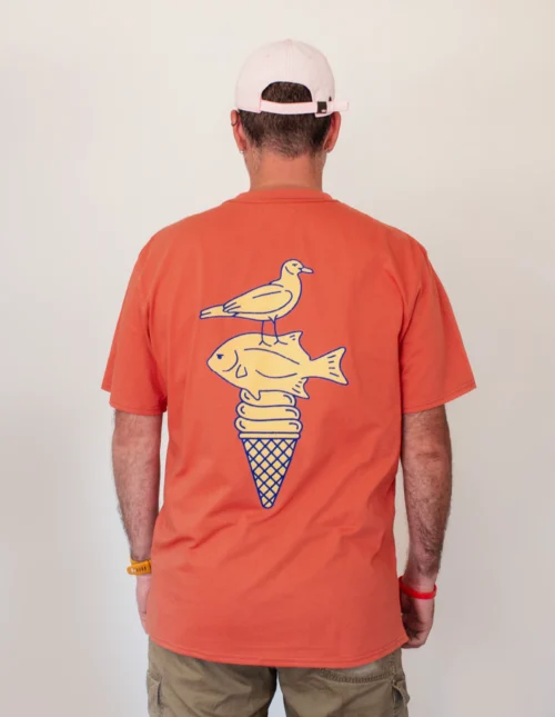 Ice Cream T in Dusty Coral