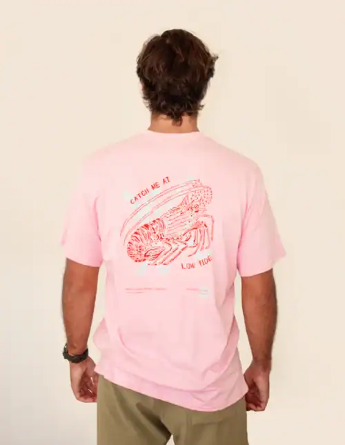 Crayfish Tee in Pink
