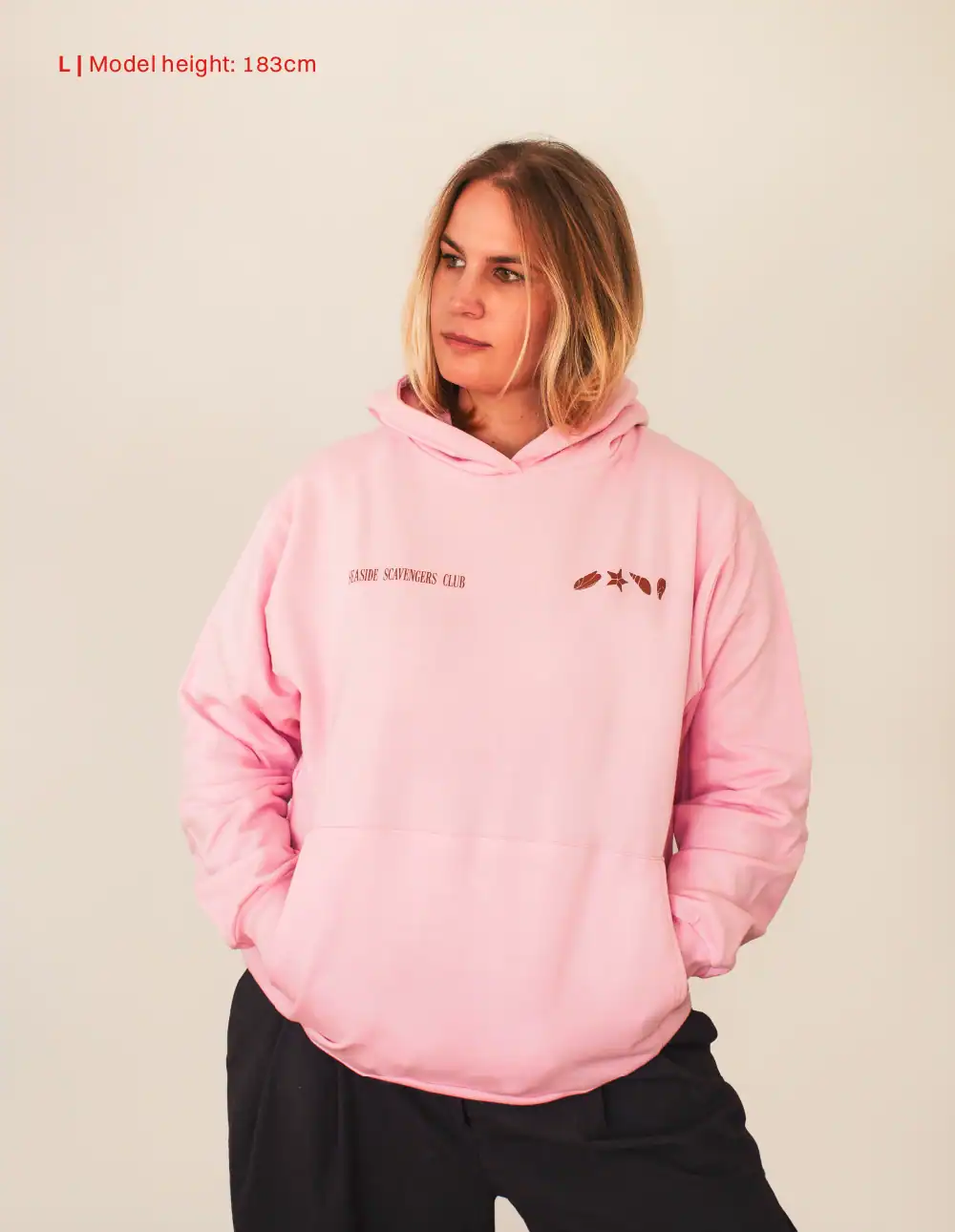 Jackal Hoodie in Pink