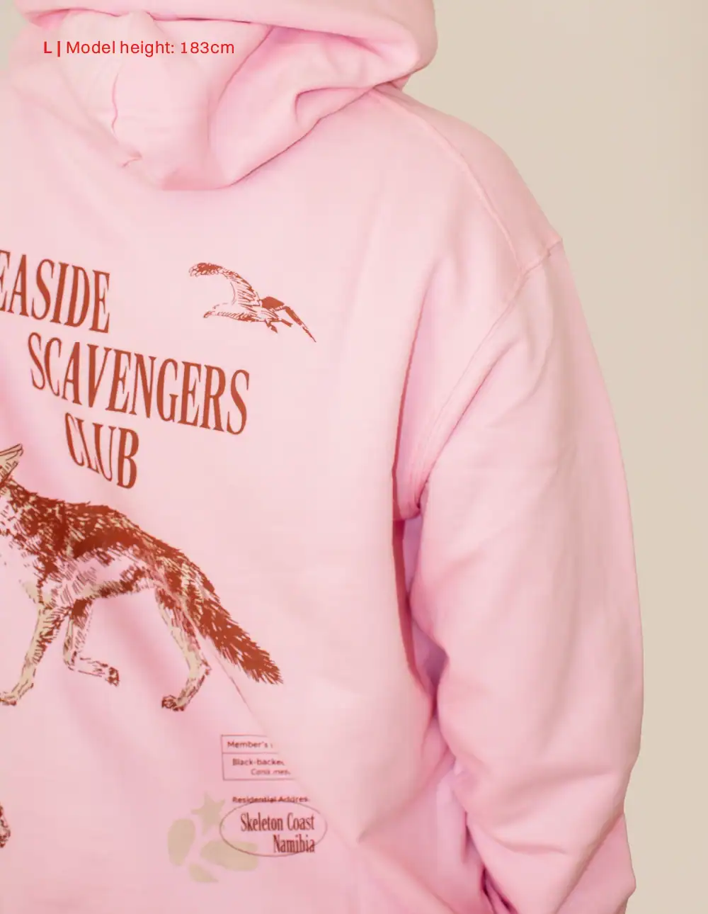 Jackal Hoodie in Pink