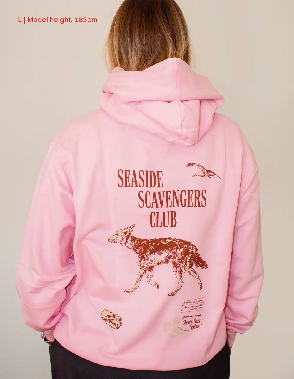 Jackal Hoodie in Pink