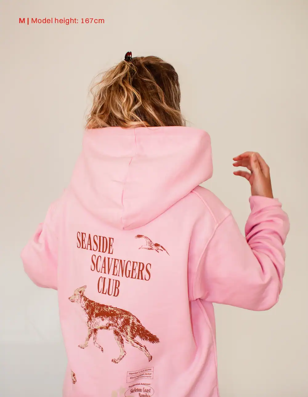 Jackal Hoodie in Pink